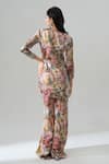 Shop_House Of Akshata_Multi Color Organza, Satin Embroidery Vintage-inspired Multicolour Co-ord Set _at_Aza_Fashions