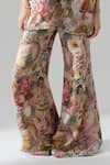 Shop_House Of Akshata_Multi Color Organza, Satin Embroidery Vintage-inspired Multicolour Co-ord Set _Online_at_Aza_Fashions