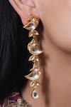 Buy_Vasundhara_Gold Plated Pearls Mithira Earrings _at_Aza_Fashions