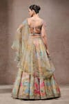 Shop_Tarun Tahiliani_Pink Chanderi, Satin, Silk Beads, Sequins Sweetheart Neck Designer Lehenga Set _at_Aza_Fashions