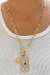 Buy_Studio6 Jewels_Gold Plated Necklace _at_Aza_Fashions