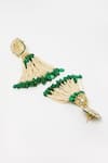 Dugran By Dugristyle_Multi Color Beads, Pearls Gold-plated Opal Jhumka Earrings _Online_at_Aza_Fashions