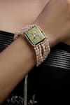 Buy_Dugran By Dugristyle_Peach Gold-plated Aab-e-gul Bracelet _at_Aza_Fashions