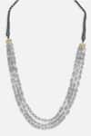 Dugran By Dugristyle_Gray Chandi Saaya Layered Necklace _Online_at_Aza_Fashions
