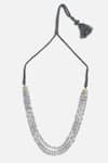 Buy_Dugran By Dugristyle_Gray Chandi Saaya Layered Necklace _Online_at_Aza_Fashions
