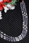 Shop_Dugran By Dugristyle_Gray Chandi Saaya Layered Necklace _at_Aza_Fashions