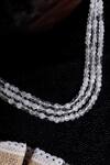 Buy_Dugran By Dugristyle_White Gold-plated Layered Necklace _at_Aza_Fashions