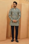 Buy_Sva By Sonam & Paras Modi_Ivory Silk Embroidery Embellished Kurta Set _at_Aza_Fashions