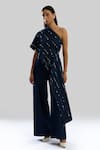 Buy_Aroka_Navy Denim Blue Core Pant _at_Aza_Fashions