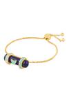 Buy_Isharya_Blue Crystals Celestial Core Bracelet _Online_at_Aza_Fashions