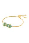 Isharya_Turquoise Crystals Verdant Flow Bracelet _Online_at_Aza_Fashions