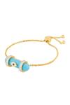 Isharya_Blue Crystals Skyshield Bracelet  _Online_at_Aza_Fashions