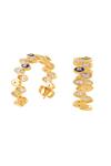 Isharya_Gold Plated Crystals Celestia Eye Hoops _Online_at_Aza_Fashions