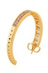 Buy_Isharya_Gold Plated Crystals Solar Bloom Hoops _Online_at_Aza_Fashions
