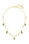 Shop Isharya Green Verdant Vision Necklace at Aza Fashions Shop_Isharya_Green Verdant Vision Necklace _at_Aza_Fashions