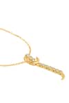 Isharya_Gold Plated Powerblade Pendant Necklace _Online_at_Aza_Fashions