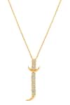 Buy_Isharya_Gold Plated Powerblade Pendant Necklace _Online_at_Aza_Fashions