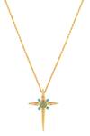 Buy_Isharya_Green Sacred Prism Necklace _Online_at_Aza_Fashions