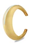 Shop_Varnika Arora_Gold Plated Circlet Bangle _at_Aza_Fashions