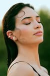 Buy_Varnika Arora_Gold Plated Ellipse Earrings _at_Aza_Fashions