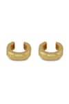 Shop_Varnika Arora_Gold Plated Nova Earrings _at_Aza_Fashions