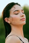 Buy_Varnika Arora_Gold Plated Nova Earrings _at_Aza_Fashions