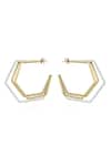 Varnika Arora_Gold Plated Xl Trio Hoops _Online_at_Aza_Fashions