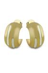 Varnika Arora_Gold Plated Luna White Enamel Hoops _Online_at_Aza_Fashions