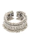 Sangeeta Boochra_Silver Plated Beads Designer Handcrafted Bangle _at_Aza_Fashions
