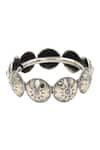 Buy_Sangeeta Boochra_Silver Plated Designer Bangle _Online_at_Aza_Fashions