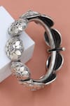 Buy_Sangeeta Boochra_Silver Plated Designer Bangle _at_Aza_Fashions
