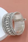 Buy_Sangeeta Boochra_Silver Plated Designer Handcrafted Bangle _at_Aza_Fashions
