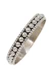 Buy_Sangeeta Boochra_Silver Plated Beads Designer Handcrafted Bangle _Online_at_Aza_Fashions