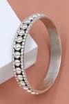 Buy_Sangeeta Boochra_Silver Plated Beads Designer Handcrafted Bangle _at_Aza_Fashions