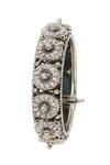 Shop_Sangeeta Boochra_Silver Plated Designer Bangle _Online_at_Aza_Fashions
