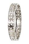 Sangeeta Boochra_Silver Plated Designer Bangle _Online_at_Aza_Fashions