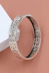 Buy_Sangeeta Boochra_Silver Plated Designer Bangle _at_Aza_Fashions