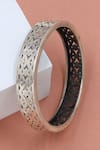 Buy_Sangeeta Boochra_Silver Plated Designer Bangle _at_Aza_Fashions