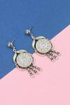 Buy_Sangeeta Boochra_Silver Plated Kundan Designer Earrings _at_Aza_Fashions