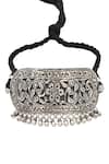 Buy_Sangeeta Boochra_Silver Plated Designer Handcrafted Choker _Online_at_Aza_Fashions