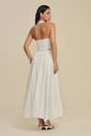 Shop_Label Frow_White Cotton Halter Neck Sylvie Midi Skirt Set _at_Aza_Fashions