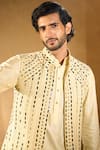 Buy Aariyana Couture Yellow Silk, Cotton Mirrors Light Bundi And Kurta Set Buy_Aariyana Couture_Yellow Silk, Cotton Mirrors Light Bundi And Kurta Set