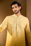 Aariyana Couture Yellow Silk, Cotton Embroidery Kurta Set Online Aariyana Couture_Yellow Silk, Cotton Embroidery Kurta Set _Online