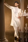 Buy Aariyana Couture Off White Silk, Cotton Embroidery Kurta Pant Set at Aza Fashions Buy_Aariyana Couture_Off White Silk, Cotton Embroidery Kurta Pant Set _at_Aza_Fashions