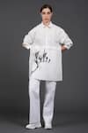 Buy_Samant Chauhan_White Cotton Collared _Online_at_Aza_Fashions