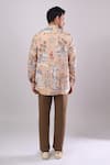 Shop_Arihant Rai Sinha_Beige Cotton Digital Printed Short Kurta _at_Aza_Fashions