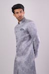 Buy Arihant Rai Sinha Gray Polyester, Viscose Designer Woven Jacquard Sherwani And Pant Set Online at Aza Fashions Buy_Arihant Rai Sinha_Gray Polyester, Viscose Designer Woven Jacquard Sherwani And Pant Set _Online_at_Aza_Fashions