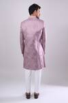 Shop Arihant Rai Sinha Pink Polyester, Viscose Woven Jacquard Sherwani And White Pant Set at Aza Fashions Shop_Arihant Rai Sinha_Pink Polyester, Viscose Woven Jacquard Sherwani And White Pant Set _at_Aza_Fashions