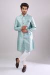 Buy Arihant Rai Sinha Green Designer Woven Jacquard Sherwani And Pant Set at Aza Fashions Buy_Arihant Rai Sinha_Green Designer Woven Jacquard Sherwani And Pant Set _at_Aza_Fashions