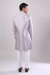 Shop Arihant Rai Sinha Gray Polyester, Viscose Grey Woven Jacquard Sherwani And White Pant Set at Aza Fashions Shop_Arihant Rai Sinha_Gray Polyester, Viscose Grey Woven Jacquard Sherwani And White Pant Set _at_Aza_Fashions